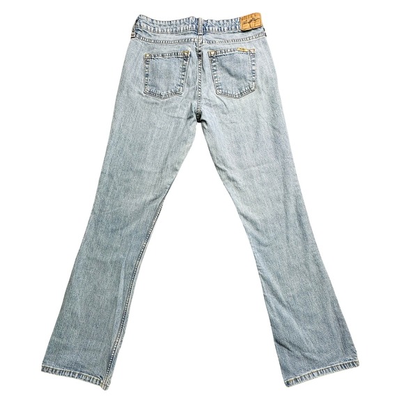 Levi Strauss Signature Jeans Womens Medium 8 Blue Stretch Low Rise Bootcut Denim - Picture 1 of 16